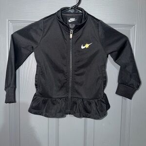 Nike Black Jacket with Yellow Detail